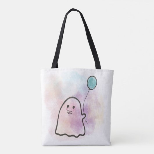 Kleiner Geist mit Luftballon  トートバッグ (裏面)