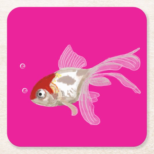 Kleiner Goldfisch -  スクエアペーパーコースター (正面)