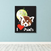 Kleiner Panda (Ailurus fulgens) Keilleinwand キャンバスプリント (インサイチュ (ウッドフロア))