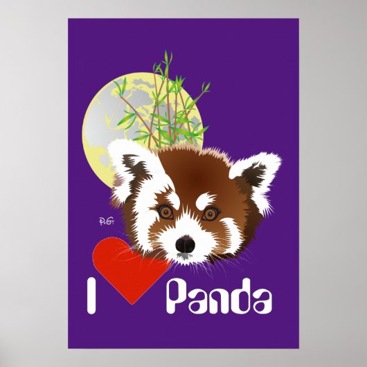 Kleiner Panda (Ailurus fulgens) Poster ポスター (正面)