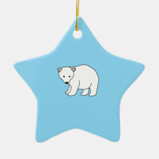 kleiner, süßer Eisbär セラミックオーナメント