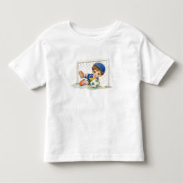 Kleiner Torwart in Aktion トドラーTシャツ