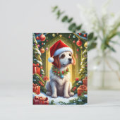 Kleiner Weihnachtshund mahnt a ポストカード (スタンド正面)