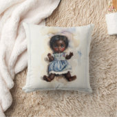 Kleines Herz, große Augen: Ein Hauch Nostalgie  クッション (ブランケット)