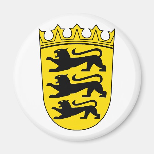 Kleines Wappen von Baden-Württemberg マグネット (正面)