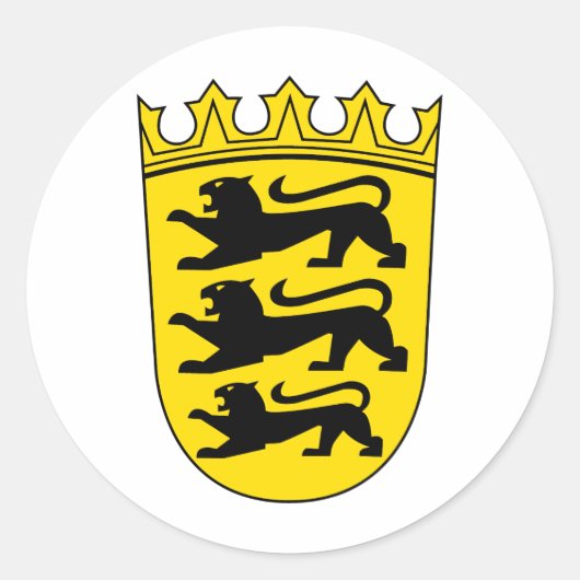 Kleines Wappen von Baden-Württemberg ラウンドシール (正面)
