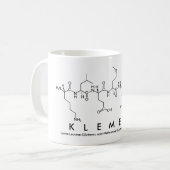 Klemensペプチド名mug コーヒーマグカップ (正面左)