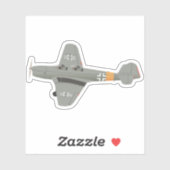 Klemm Kl 35ドイツ第2次世界大戦飛行機 シール (シート)