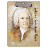 Klemmbrett mit Johann Sebastian Bach クリップボード (正面)