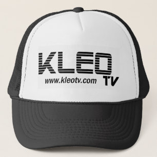 KLEO TVの白いロゴのくもの巣 キャップ