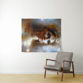 Kleopatra Porträt in Goldener Majestät タペストリー (インサイチュ(横))