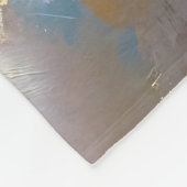 Kleopatra Porträt in Goldener Majestät フリースブランケット (角)