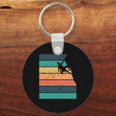 Klettern Retrohintergrund キーホルダー (正面)