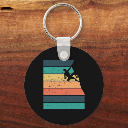Klettern Retrohintergrund キーホルダー (正面)