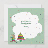 kleurige kerstboom カード (裏面)