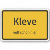 Kleve Aufkleber Sticker Autoaufkleber シール (正面)