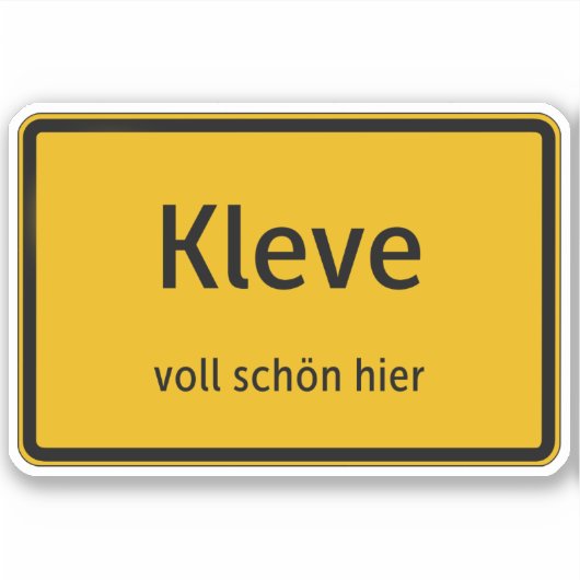 Kleve Aufkleber Sticker Autoaufkleber シール (正面)
