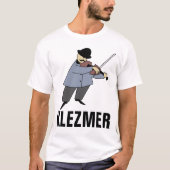 KLEZMER MUSIC、ユダヤ人Tシャツ、バイオリニスト Tシャツ (正面)