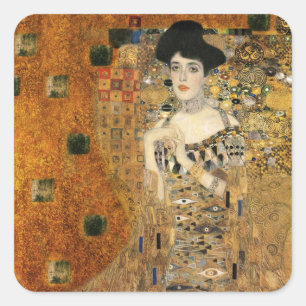 KlimtのアデールBloch-Bauerのポートレート スクエアシール