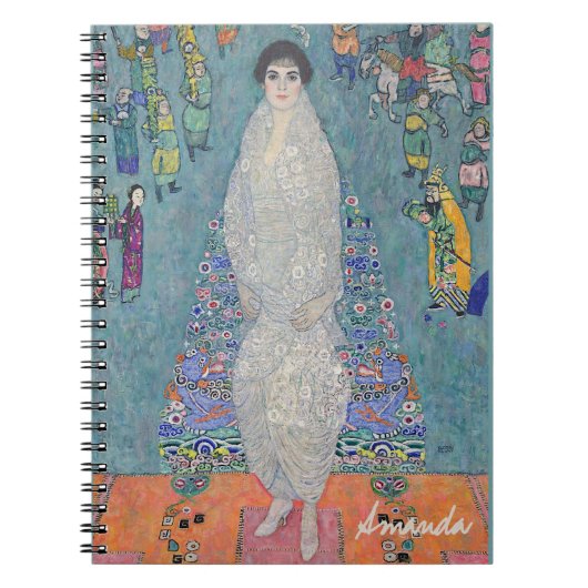 Klimt – エリザベート・レデラー肖像画 – 名前入り ノートブック (正面)