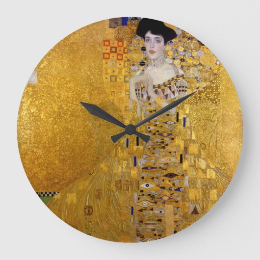 Klimt , “ Adele Bloch-Bauer I ” ラージ壁時計 (正面)