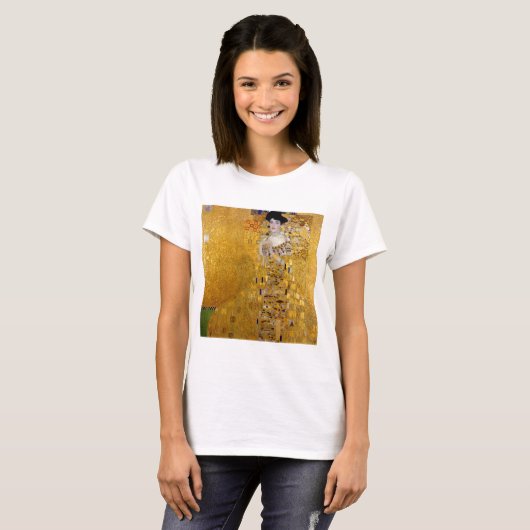 Klimt , “ Adele Bloch-Bauer I ” Tシャツ (正面フル)