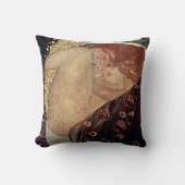 Klimt Danae Gold Art Nouveau Pillow クッション (正面)