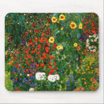 Klimt: Flower Garden Mouse Pad マウスパッド<br><div class="desc">Gustav Klimt painting,  Flower Garden,  colorful mouse pad.</div>