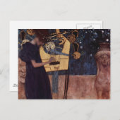 Klimt Gustav The Music ポストカード (正面/裏面)