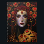 Klimt Inspired Queen Goddess ノートブック<br><div class="desc">Klimt Inspired Queen Goddess Fantasy Art</div>