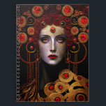 Klimt Inspired Queen Goddess ノートブック<br><div class="desc">Klimt Inspired Queen Goddess Fantasy Art</div>