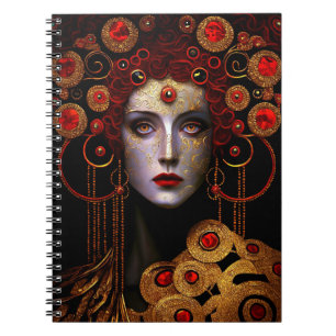 Klimt Inspired Queen Goddess ノートブック