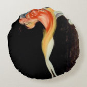 Klimt-Inspired Surreal  ラウンドクッション (裏面)