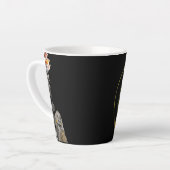 Klimt-Inspired Surreal Collage カフェラテマグ (左アングル)