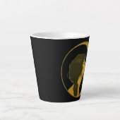 Klimt-Inspired Surreal Collage カフェラテマグ (正面)