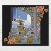 Klimt-Inspired Surreal Collage ビールラベル (シングルラベル)