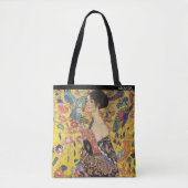 Klimt – Woman with a Fan – Personalized トートバッグ (正面)