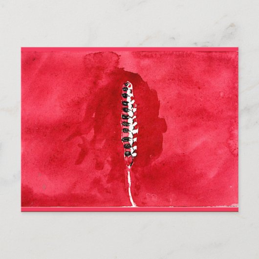 Klint – 花と木の眺め、穀物 ポストカード (正面)