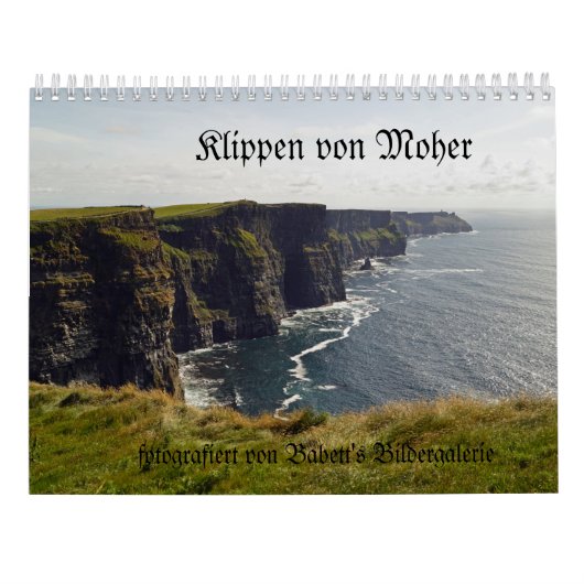 Klippen von Moher - Kalender deutsch  カレンダー (裏面)