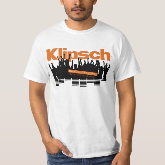 Klipschの音楽祭2010年の基本的なTシャツ Tシャツ (正面)