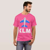 Klm王室のオランダ航空 Tシャツ (正面フル)