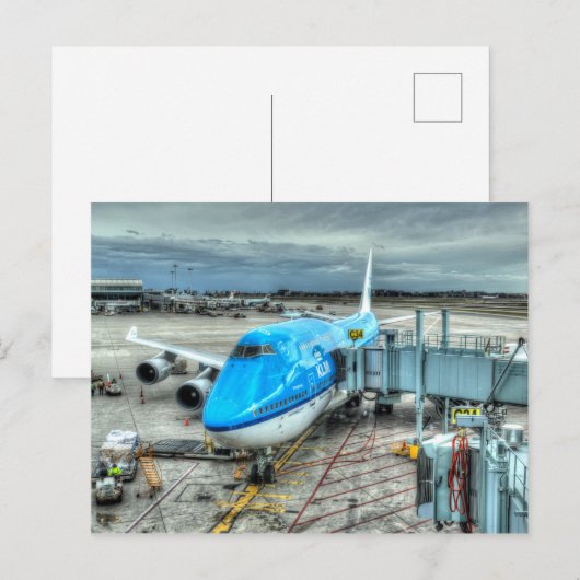 KLM 747 ポストカード (正面/裏面)