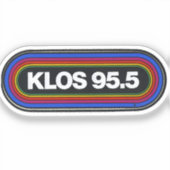 Klos fmラジオ局ヴィンテージクラシックロック シール (正面)