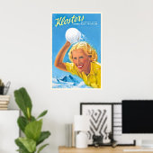 Klosters Grisons Switzerland Vintage Ski Poster ポスター (ホームオフィス)