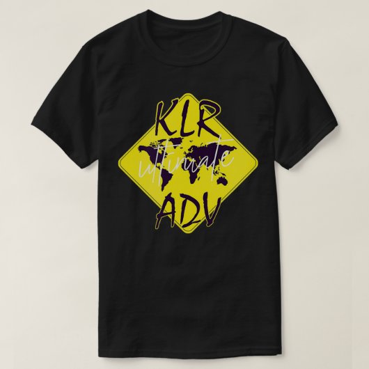 KLRダートバイクバイク Tシャツ (デザイン正面)