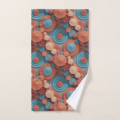 Klungkung Coral Geometry バスタオルセット (ハンドタオル)