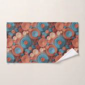 Klungkung Coral Geometry バスタオルセット (ハンドタオル)