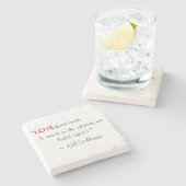 KM Golland 「愛コースター」は引用文のあります ストーンコースター (横)