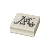 KM Initials MK Monogram Rubber Ink Stamp Wedding ラバースタンプ (スタンプ)