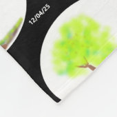 km tree painting 3D blanket フリースブランケット (角)